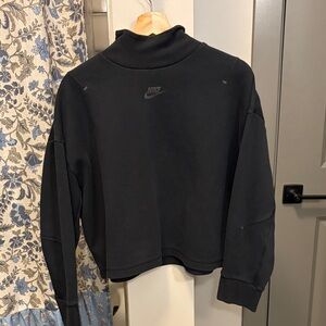 Nike Women's Black Mock Neck Sweater